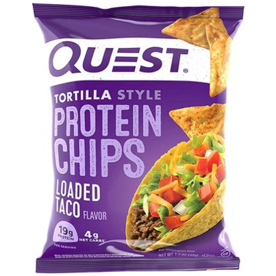 Quest Tortilla Style Protein Chips Loaded Taco Flavour