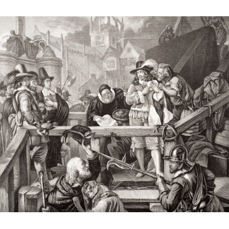 The Marquis of Montrose at the Place of Execution in the High Street of Edinburgh 1650 James Graham 5Th Earl and 1St Marquess of Montrose Earl of Kinc