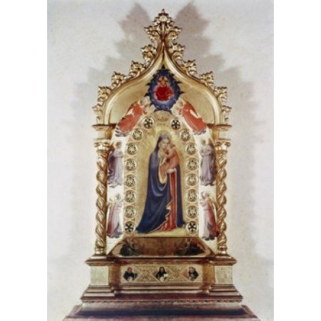 Madonna of the Stars Fra Angelico (ca1395-1455 Italian) Gilded Wood Canvas Art - Fra Angelico (18 X 24)