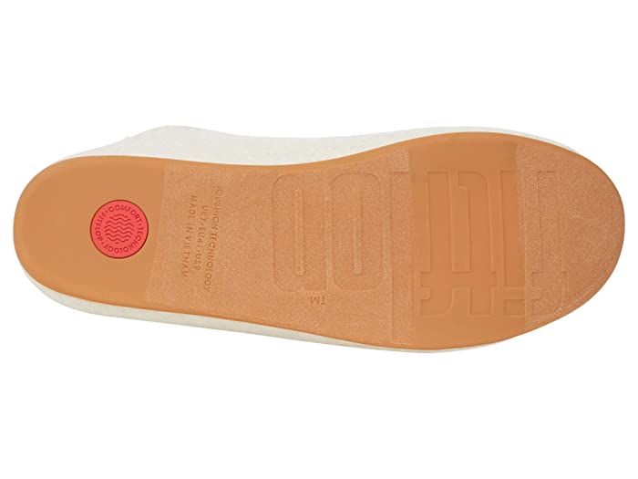 FitFlop Chrissie Pompom Slipper - Ivory/Off White thumbnail