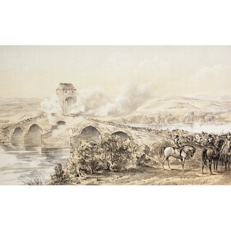 The Battle of Bothwell Bridge Scotland 22Nd June 1679 from the Scots Worthies According to Howies Second Edition 1781 Published 1879 Canvas Art - Ken