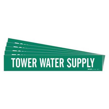 Brady Pipe Marker Tower Water Supply PK5  7287-1-PK 7287-1-PK