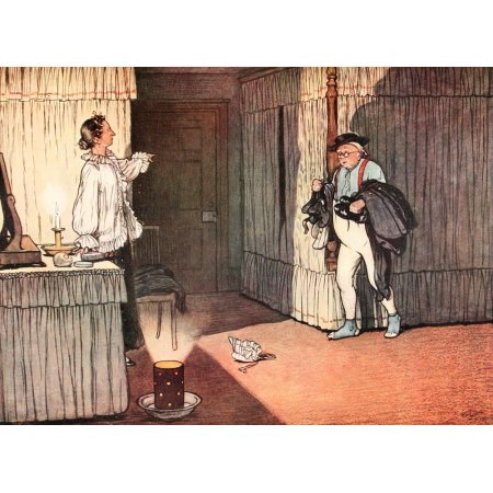 Posthumous Papers of Pickwick Club 1911 Devoted Respect Canvas Art - Cecil Aldin (18 X 24)