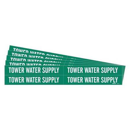 Brady Pipe Marker Tower Water Supply PK5  7287-4-PK 7287-4-PK