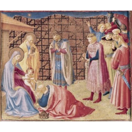 Adoration of the Kings Fra Angelico (ca1395-1455 Italian) Museo Di San Marco Florence Italy Canvas Art - Fra Angelico (18 X 24)