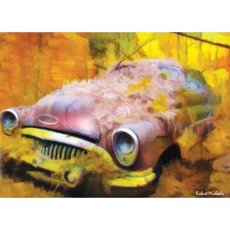 1953 Buick Canvas Art - Robert Michaels (19 X 14)