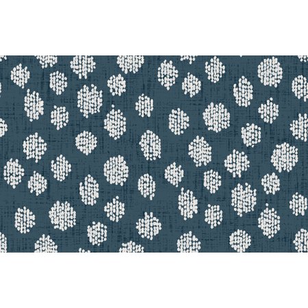 (different style and color) pack of 4) better homes & gardens 100% cotton dots blue  2 yard precut fabric