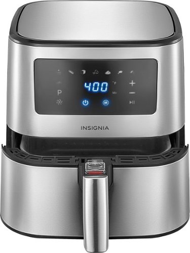 Insignia™ - 5 Qt. Digital Air Fryer - Stainless Steel (damage on bottom)