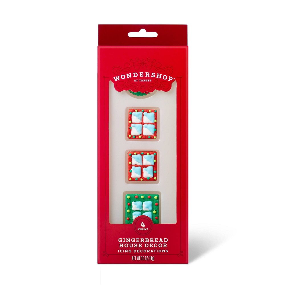 GINGERBREAD HOUSE DECOR ICING DECORATIONS, GINGERBREAD HOUSE DECOR