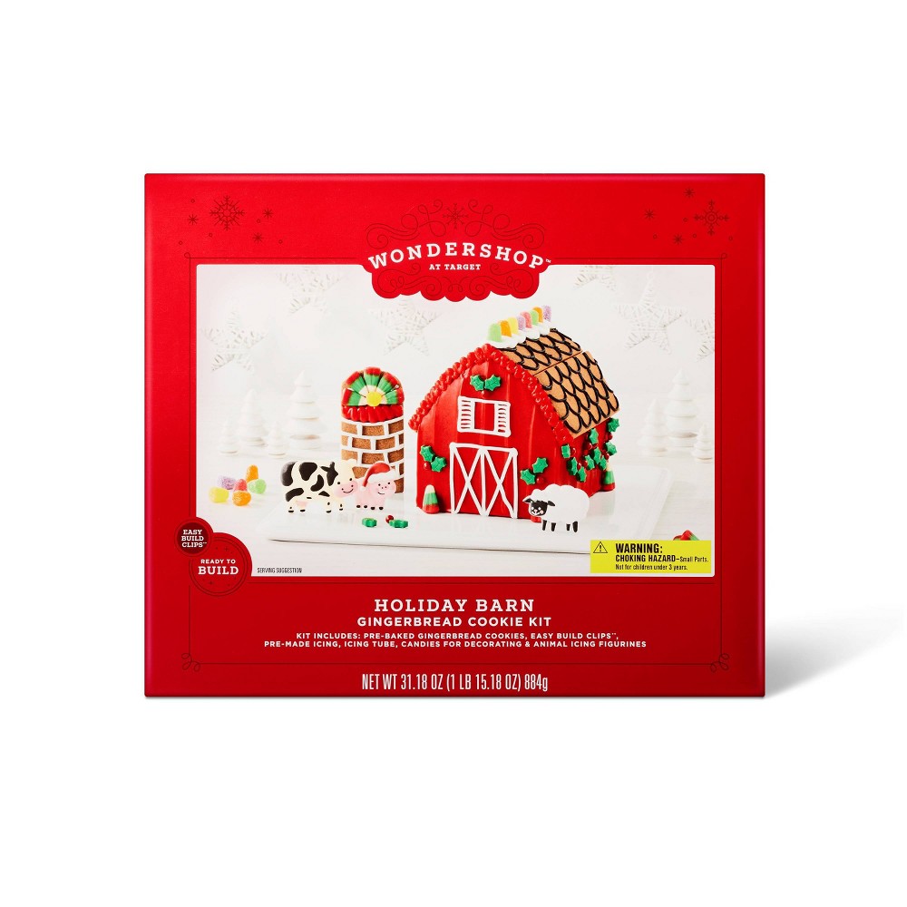 Holiday Barn Gingerbread House Kit - 31.18oz - Wondershop
