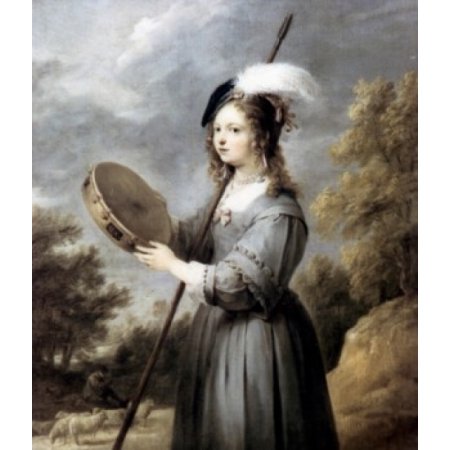 A Shepherdess by David II Teniers 1640-1650s 1610-1690 Canvas Art - David II Teniers (24 X 36)
