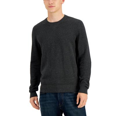 Michael Kors Men's Regular-Fit Solid Sweater - Charcoal Melange