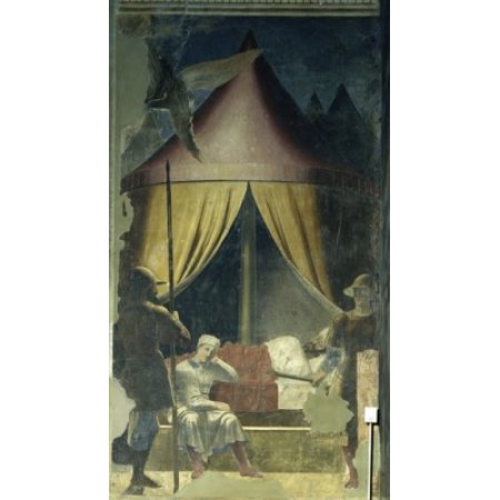 The Dream of Constantine Ca 1455 Piero Della Francesca (ca1415-1492 Italian) Fresco San Francesco Arezzo Italy Canvas Art - Piero Della Francesca (18