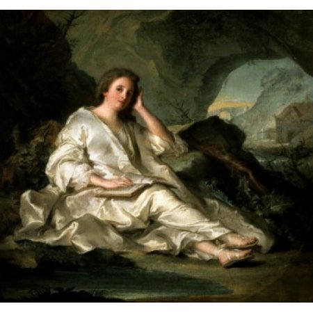 La Madeleine Ou Une Penitente Dans Le Desert 1742-1744 Jean-Marc Nattier (1685-1766 French) Oil on Canvas Musee Du Louvre Paris Canvas Art - Jean-Marc