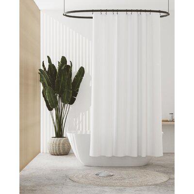Eider & Ivory    Solid Color Shower Curtain Liner in White, Size 72.0 H X 70.0 W in |