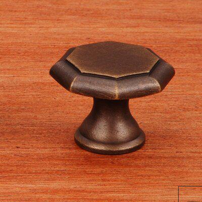 Rk International CK Series Geometric Knob Metal in Gray, Size 1.0 D in | Wayfair CK 3252 C