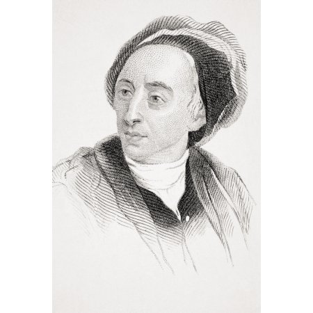 Alexander Pope 1688-1744 English Poet and Satirist from Old Englands Worthies by Lord Brougham and Others Published London Circa 1880s Canvas Art - Ke