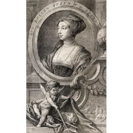 Anne Boleyn Also Spelled Bullen 1507-1536 English Queen Second Wife of Henry Viii After Hans Holbein the Younger from History of Hampton Court Palace