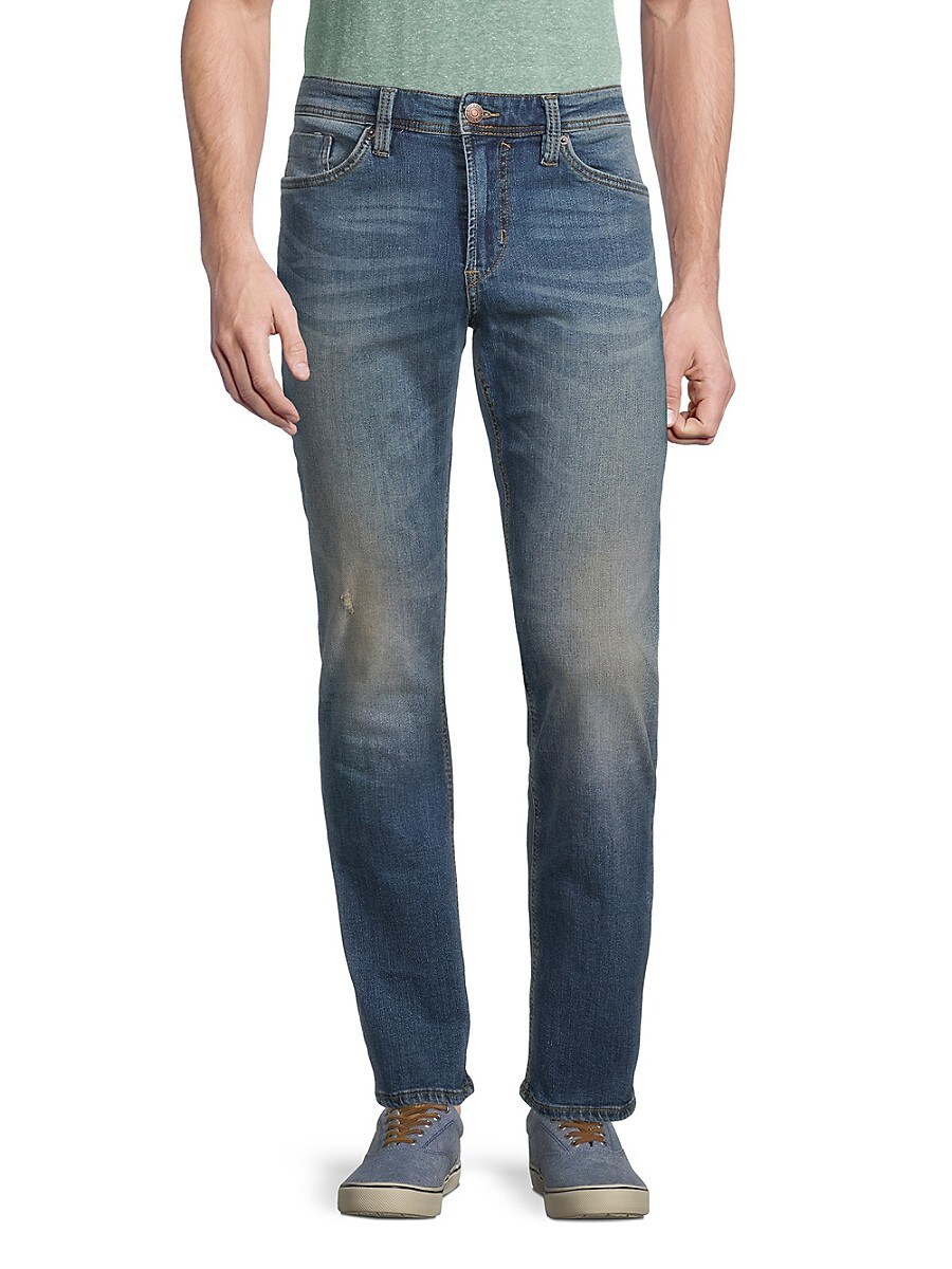 BUFFALO David Bitton Men's Evan-X Slim Straight-Fit Jeans - Blue - Size 33 32