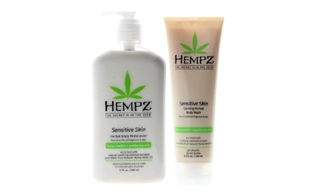 Hempz Sensitive Skin Herbal Body Choose from-Moisturizer or Wash