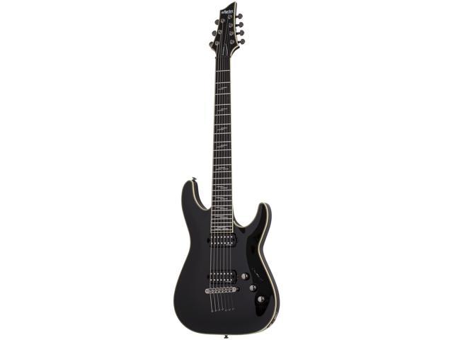Schecter 2564 C-7 Blackjack Black Gloss Electric Guitar
