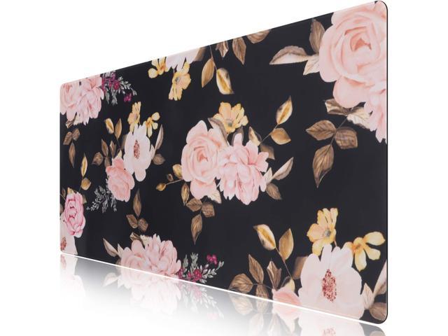 Extended Gaming Mouse Pad, Large Non-Slip Rubber Base Mousepad with Stitched Edges, Waterproof Keyboard Mouse Mat Desk Pad for Work, , Office, Home.