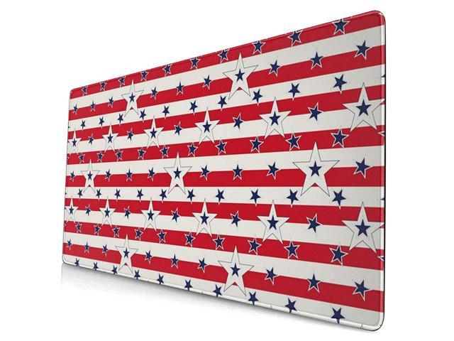 Love My Country Continent American Extended Gaming Mouse Pad with Stitched Edges Large Mousepad with Premium Textured Cloth Non-Slip Rubber Base.