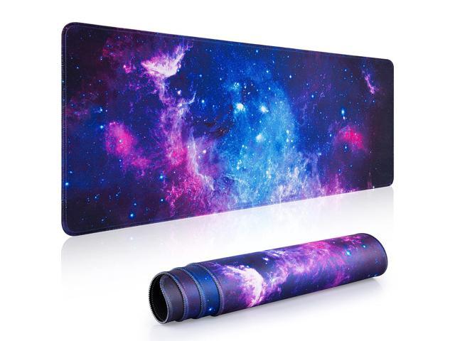 Gaming Mouse Pad, 31.5 X 11.8 Inch Xl Large Extended Mouse Pad, Big Keyboard Mousepad Desk Mat with Non-Slip Rubber Base and Stitched Edges for.