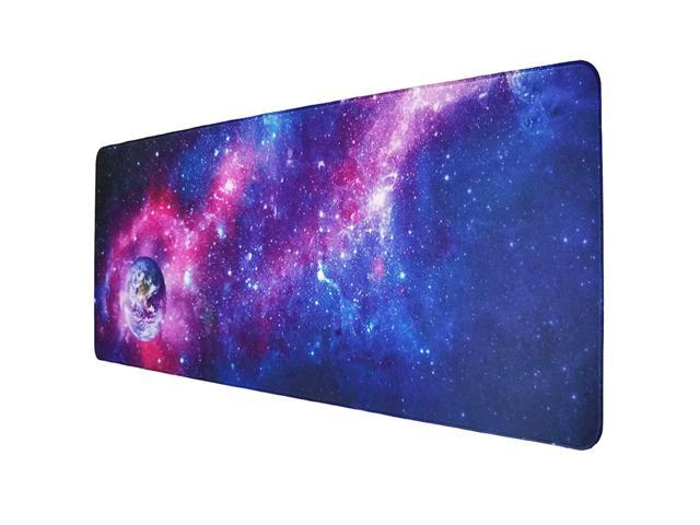 Large Gaming Mouse Pad, Extended Gaming Mousepad Mouse Pad Xxl, Big Ergonomic Mousepad with Ble Stitched Edges, Non-Slip Rubber Mouse Mat for.