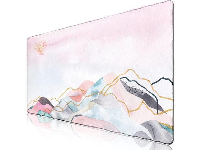Desk Mat, Extended Gaming Mouse Pad (31.5X15.7 in), Large Non-Slip Rubber Base Mousepad with Stitched Edges, Waterproof Keyboard Mouse Mat Desk Pad.