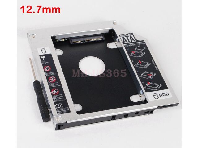 For Dell Vostro 3460 3560 2Nd HDD Ssd Hard Drive 12.7Mm SATA Caddy Adapter Bay