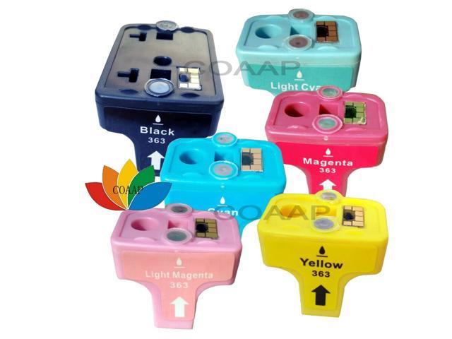 1 Set Compatible Ink for HP 363 XL 8721 8771 8772 8773 8774 8775 Ink Cartridges for D7163 D7168 D7245 D7250 D7255 D7260