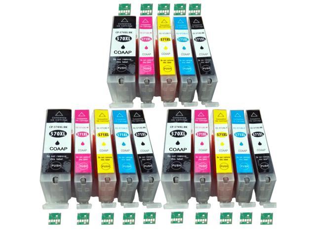 15 Ink Cartridges for Compatible Canon 570 571 Pixma MG 5750 5751 5752 5753 6850 6851 6852 6853 7750 7751 7752 7753