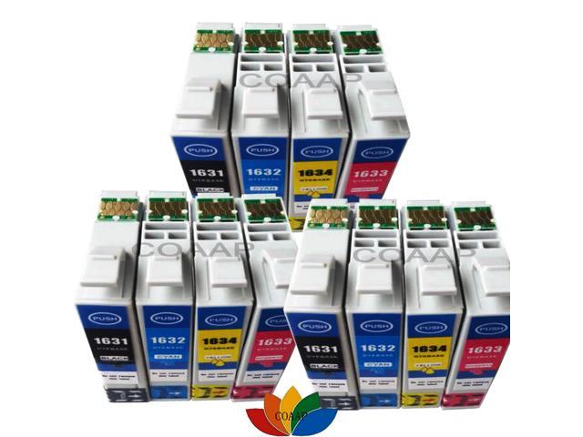 12PK 16 16XL Compatible Ink Cartridge for Epson WorkForce 2010 2510 2520 2530 2540 2750 2760 Printer T1631 T1621