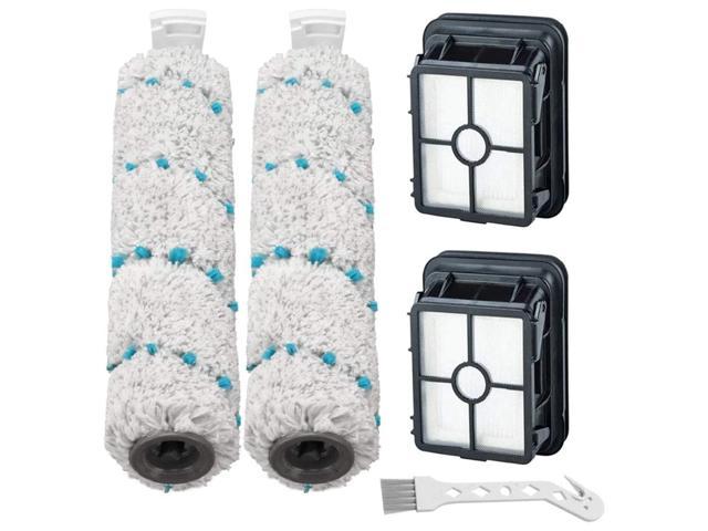 Multi Surface Brush Rolls 2787 and Vacuum Filters 1866 Compatible for Bissell CrossWave Cordless Max 2554 2590 Series