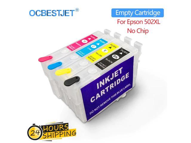 502XL T502 T02W1 Recarga Do Cartucho De Tinta Sem Chip Para Epson XP-5100 XP-5105 WF-2860 WF-2865 XP5100 XP5105 WF 2860 2865 De Impressora