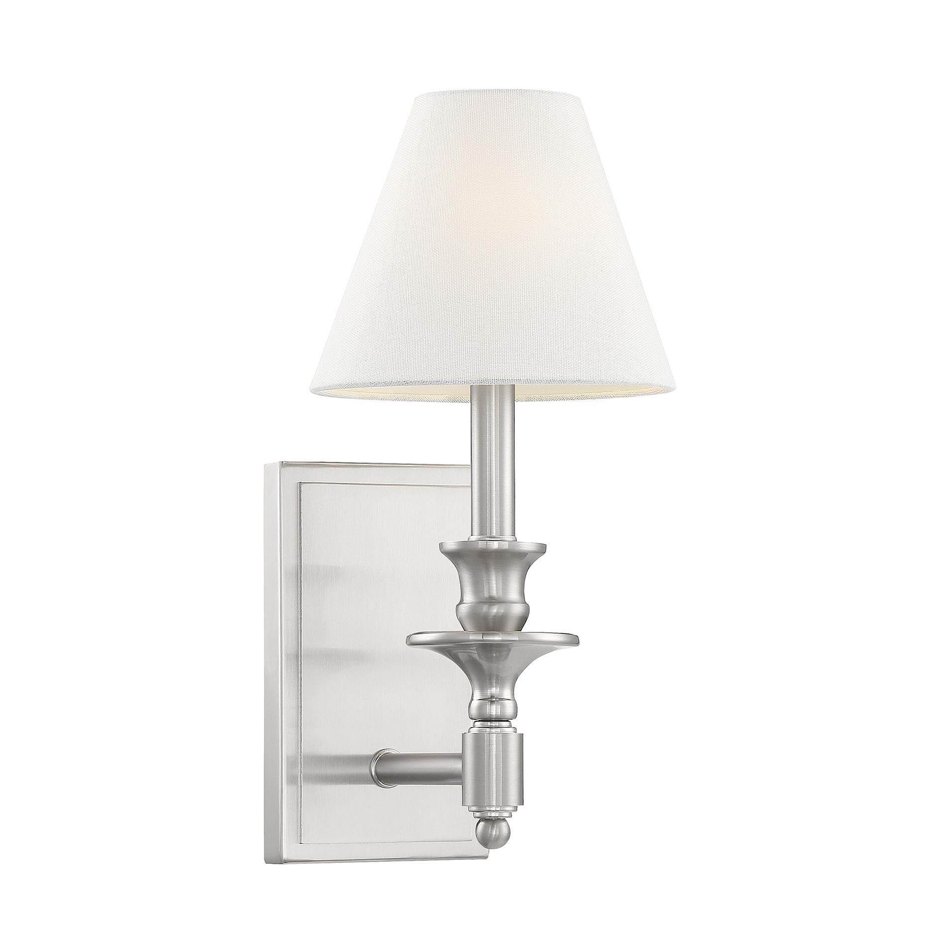 Savoy House Washburn 15 Inch Wall Sconce Washburn - 9-0700-1-SN - Traditional