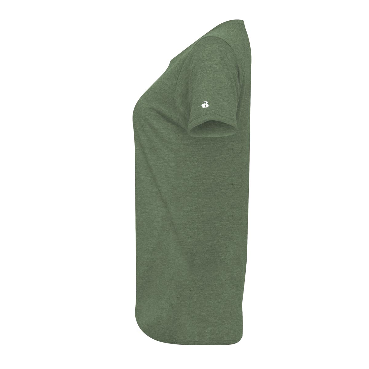 Badger 4962 Women's Triblend Performance V-Neck T-Shirt - Forest Heather - L