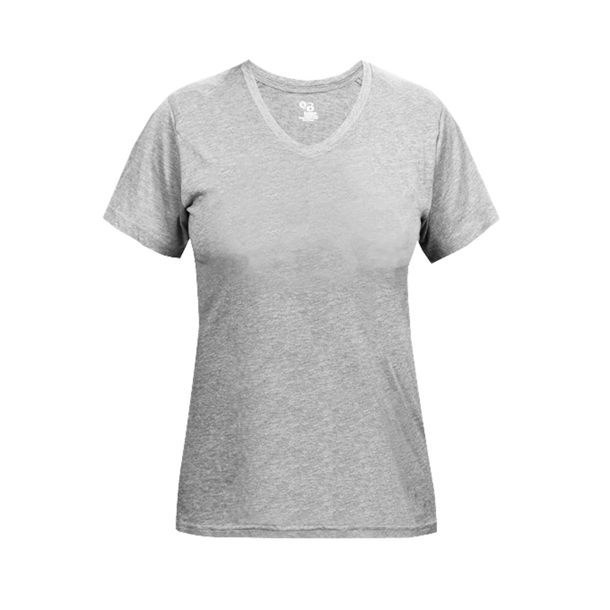 Badger 4962 Women's Triblend Performance V-Neck T-Shirt - Oxford - L