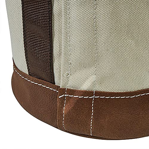 Klein Tools 5104S Canvas Bucket, Tool Bucket Made with No. 4 Canvas and Leather Bottom, with Swivel Snap Hook Included, 100-Pound Load Rated thumbnail