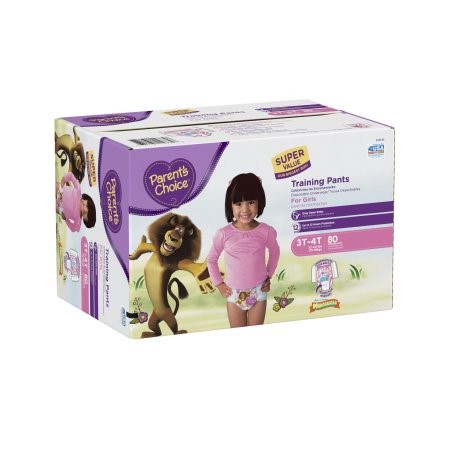 Parent's Choice Training Pants for Girls, Size 3T-4T, 80 Pants