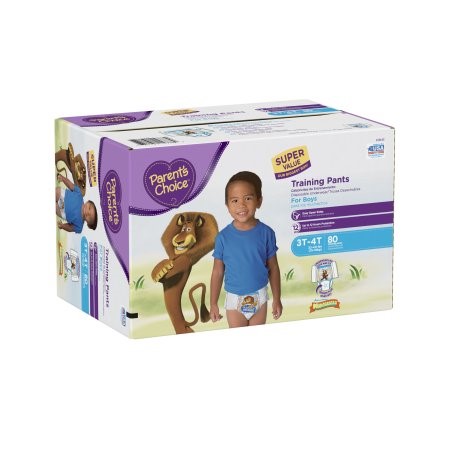Parent's Choice Training Pants for Boys, Size 3T-4T, 80 Pants