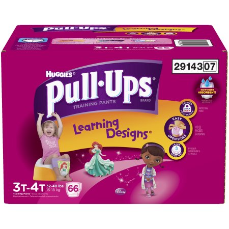HUGGIES Pull Ups Girls' Learning Designs Training Pants, (Choose Your Size)