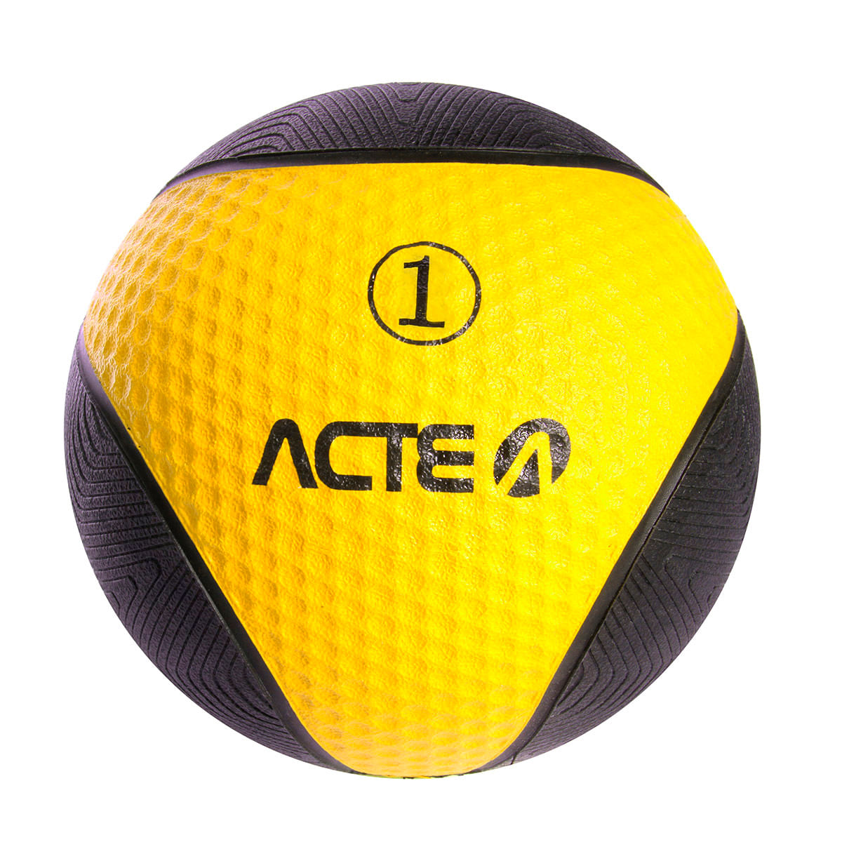 Medicine Ball 1Kg Amarela E Preta Acte T101
