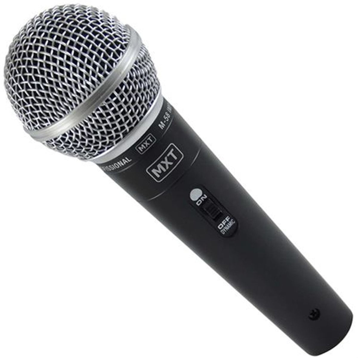 Microfone De Mão Dinâmico Para iPhone Mxt M-58 Cabo 4,8 Metros