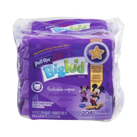 Pull-Ups Big Kid Flushable Wipes - 204 CT
