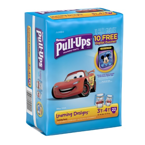 HUGGIES Pull-Ups Boys' Training Pants with Learning Designs, Jumbo Pack, (Choose Your Size)