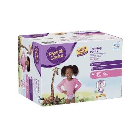 Parent's Choice Training Pants for Girls, Size 4T-5T, 70 Pants