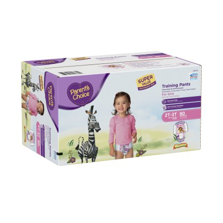 Parent's Choice Training Pants for Girls, Size 2T-3T, 90 Pants