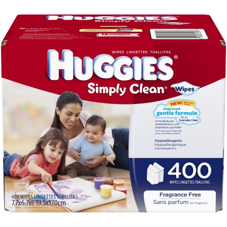 HUGGIES Simply Clean Wipes, 400 Sheets